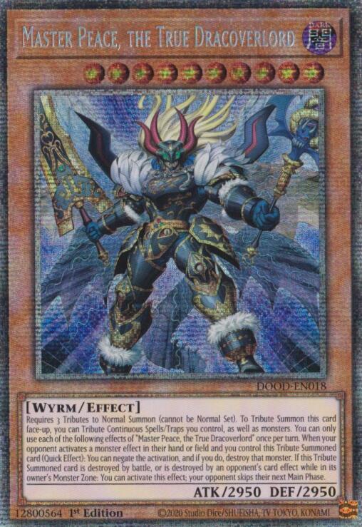 Master Peace, the True Dracoverlord (Starlight Rare) [DOOD-EN018] Starlight Rare Yu-Gi-Oh!