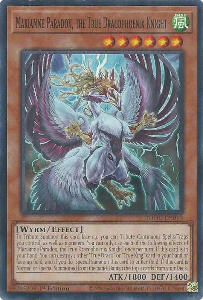 Mariamne Paradox, the True Dracophoenix Knight [DOOD-EN019] Common Yu-Gi-Oh!