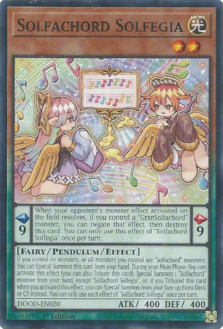 Solfachord Solfegia [DOOD-EN020] Common Yu-Gi-Oh!