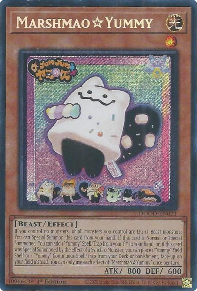 MarshmaoYummy [DOOD-EN024] Secret Rare Yu-Gi-Oh!