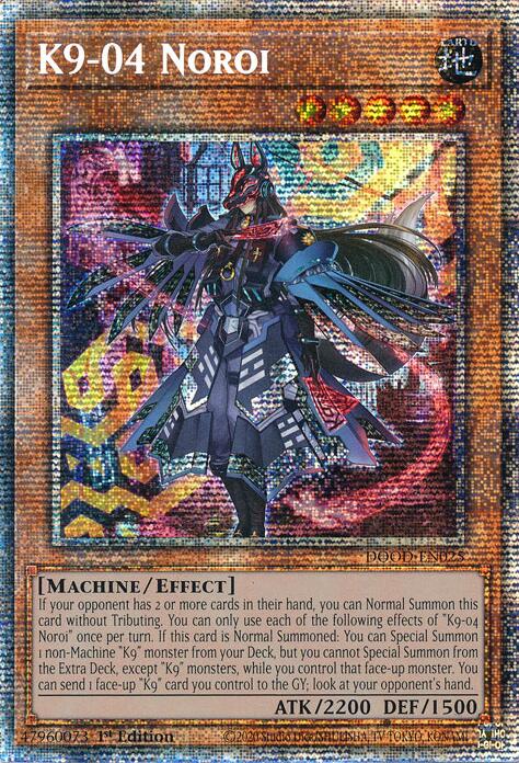 K9-04 Noroi (Starlight Rare) [DOOD-EN025] Starlight Rare Yu-Gi-Oh!