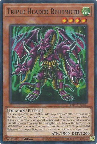 Triple-Headed Behemoth [DOOD-EN029] Common Yu-Gi-Oh!