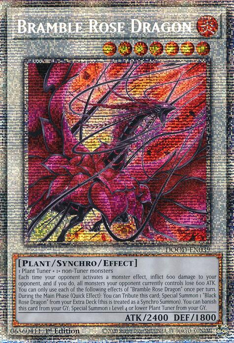 Bramble Rose Dragon (Starlight Rare) [DOOD-EN039] Starlight Rare Yu-Gi-Oh!