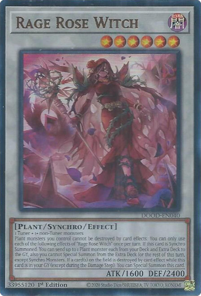 Rage Rose Witch [DOOD-EN040] Ultra Rare Yu-Gi-Oh!