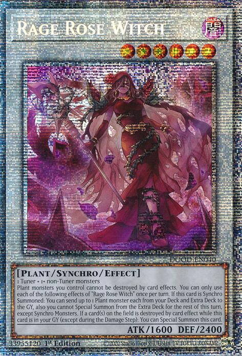 Rage Rose Witch (Starlight Rare) [DOOD-EN040] Starlight Rare Yu-Gi-Oh!