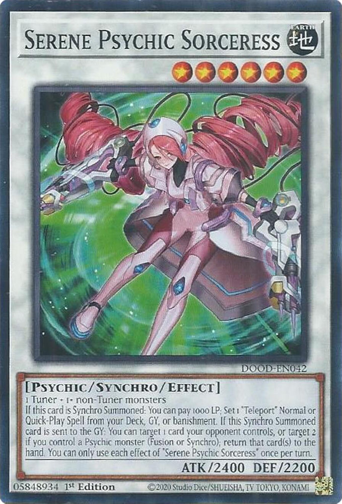 Serene Psychic Sorceress [DOOD-EN042] Common Yu-Gi-Oh!