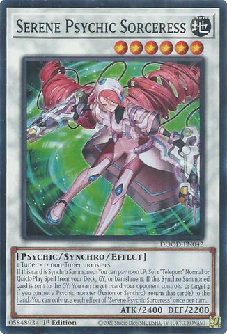 Serene Psychic Sorceress [DOOD-EN042] Common Yu-Gi-Oh!