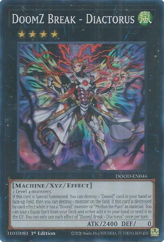 DoomZ Break - Diactorus [DOOD-EN046] Super Rare Yu-Gi-Oh!