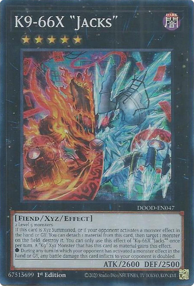K9-66X "Jacks" [DOOD-EN047] Super Rare Yu-Gi-Oh!