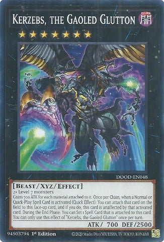 Kerzebs, the Gaoled Glutton [DOOD-EN048] Common Yu-Gi-Oh!