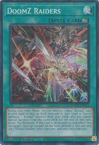 DoomZ Raiders [DOOD-EN057] Super Rare Yu-Gi-Oh!