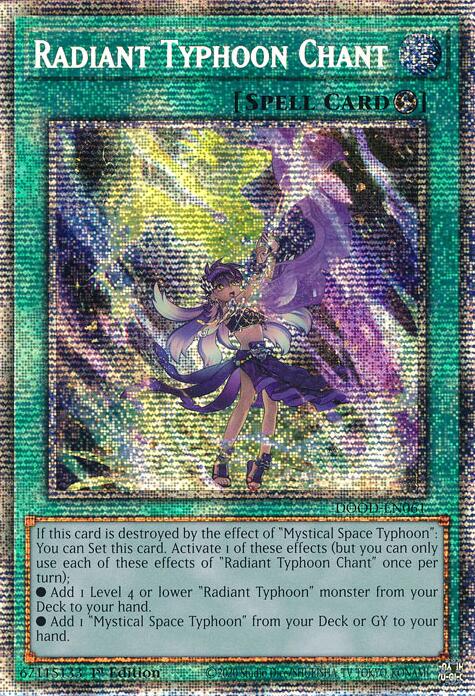 Radiant Typhoon Chant (Starlight Rare) [DOOD-EN061] Starlight Rare Yu-Gi-Oh!