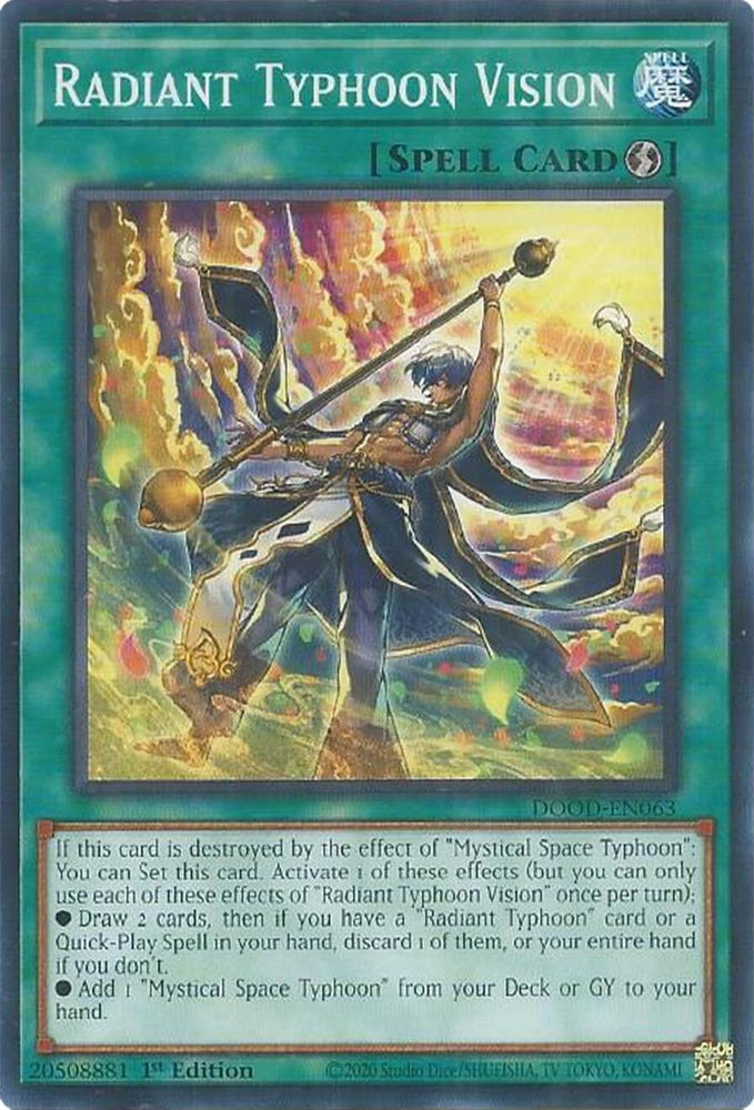Radiant Typhoon Vision [DOOD-EN063] Common Yu-Gi-Oh!