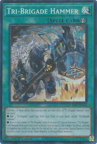 Tri-Brigade Hammer [DOOD-EN068] Super Rare Yu-Gi-Oh!