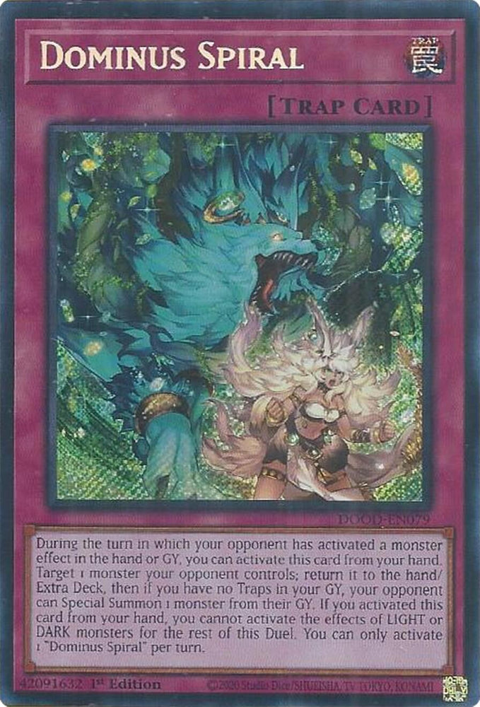 Dominus Spiral [DOOD-EN079] Secret Rare - Yugioh Cards For Your TCG Needs!
