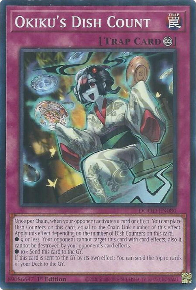 Okiku's Dish Count [DOOD-EN080] Common Yu-Gi-Oh!