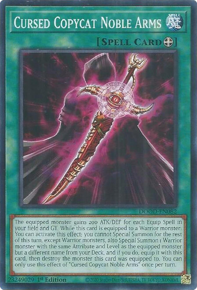 Cursed Copycat Noble Arms [DOOD-EN082] Common Yu-Gi-Oh!