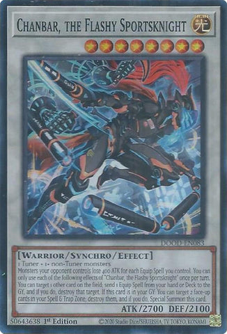 Chanbar, the Flashy Sportsknight [DOOD-EN083] Super Rare Yu-Gi-Oh!