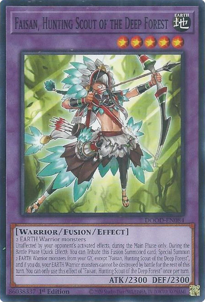 Faisan, Hunting Scout of the Deep Forest [DOOD-EN084] Common Yu-Gi-Oh!
