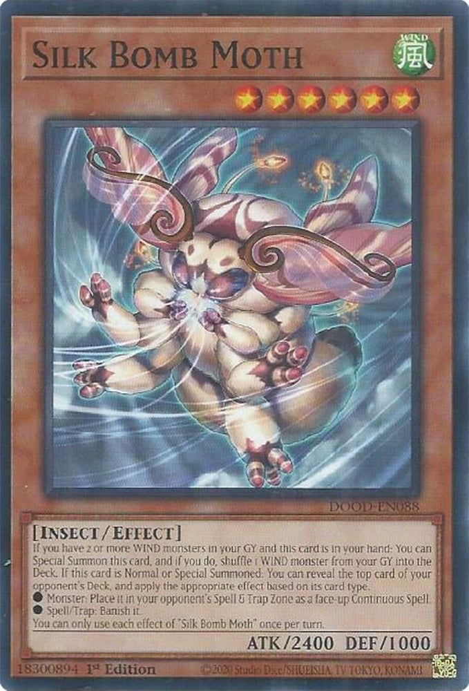 Silk Bomb Moth [DOOD-EN088] Common Yu-Gi-Oh!