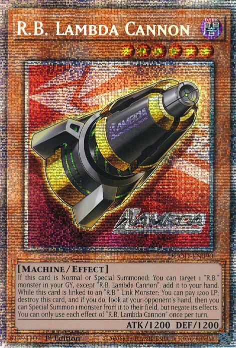 R.B. Lambda Cannon (Starlight Rare) [DOOD-EN090] Starlight Rare Yu-Gi-Oh!