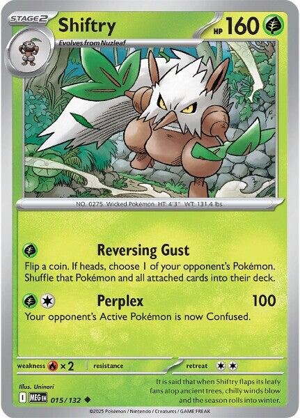 Shiftry (015/132) [Mega Evolution: Base Set] Pokémon