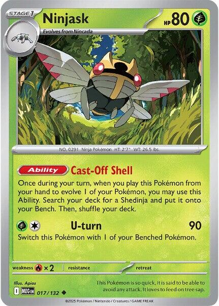 Ninjask (017/132) [Mega Evolution: Base Set] Pokémon