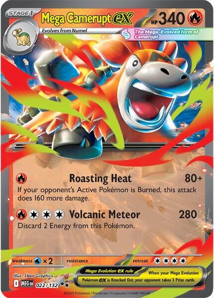 Mega Camerupt ex (022/132) [Mega Evolution: Base Set] Pokémon