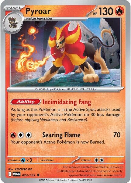 Pyroar (024/132) [Mega Evolution: Base Set] Pokémon