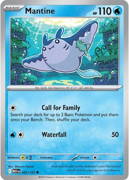 Mantine (032/132) [Mega Evolution: Base Set] Pokémon