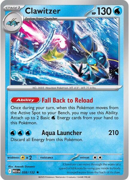Clawitzer (038/132) [Mega Evolution: Base Set] Pokémon