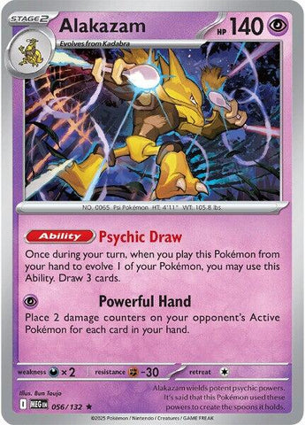 Alakazam (056/132) [Mega Evolution: Base Set] Pokémon