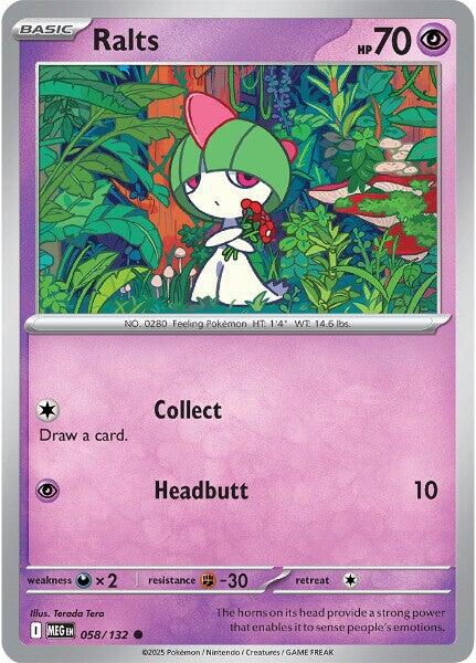 Ralts (058/132) [Mega Evolution: Base Set] Pokémon