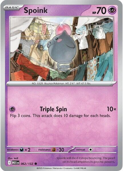 Spoink (062/132) [Mega Evolution: Base Set] Pokémon
