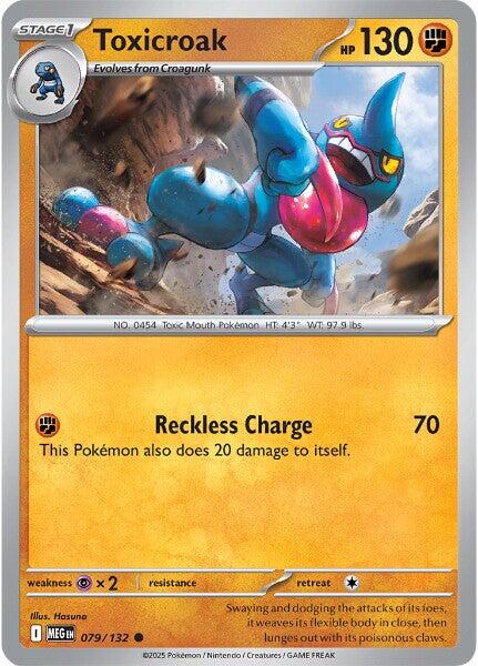 Toxicroak (079/132) [Mega Evolution: Base Set] Pokémon