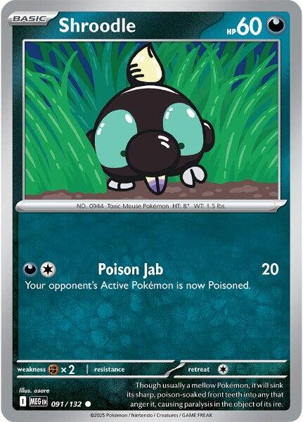 Shroodle (091/132) [Mega Evolution: Base Set] Pokémon
