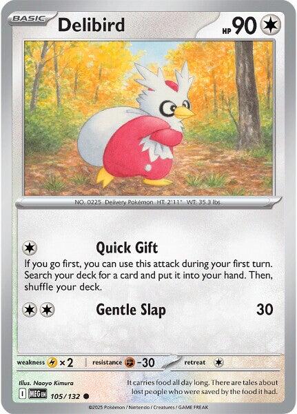 Delibird (105/132) [Mega Evolution: Base Set] Pokémon