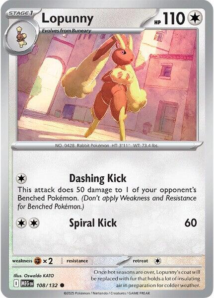 Lopunny (108/132) [Mega Evolution: Base Set] Pokémon