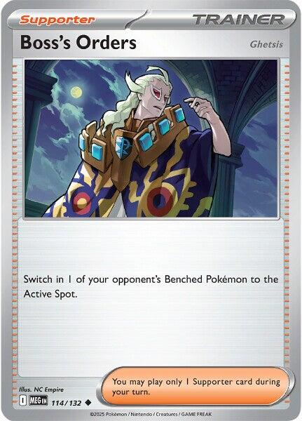 Boss's Orders (114/132) [Ghetsis] [Mega Evolution: Base Set] - Pokemon Cards For Your TCG Needs!