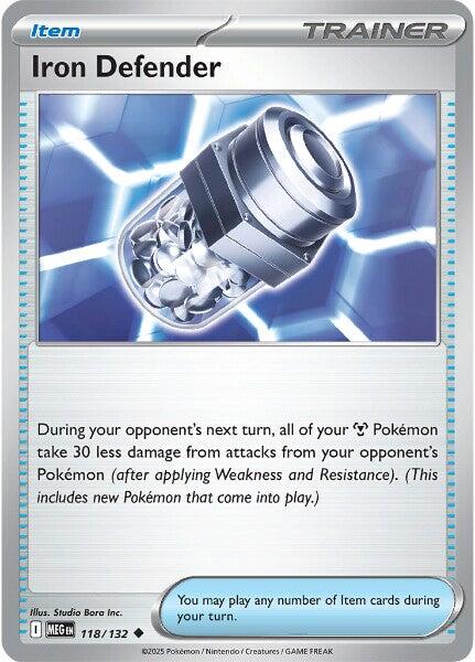 Iron Defender (118/132) [Mega Evolution: Base Set] Pokémon