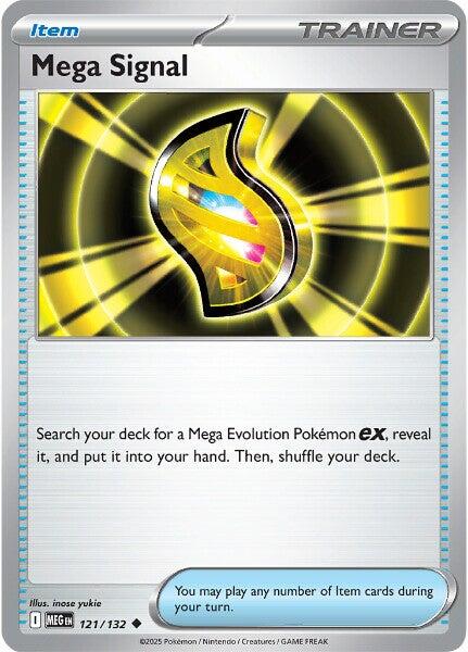 Mega Signal (121/132) [Mega Evolution: Base Set] - Pokemon Cards For Your TCG Needs! Pokémon