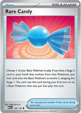 Rare Candy (125/132) [Mega Evolution: Base Set] - Pokemon Cards For Your TCG Needs!