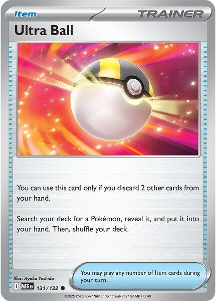 Ultra Ball (131/132) [Mega Evolution: Base Set] - Pokemon Cards For Your TCG Needs!