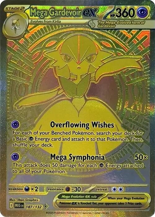 Mega Gardevoir ex (187/132) [Mega Evolution: Base Set] Pokémon