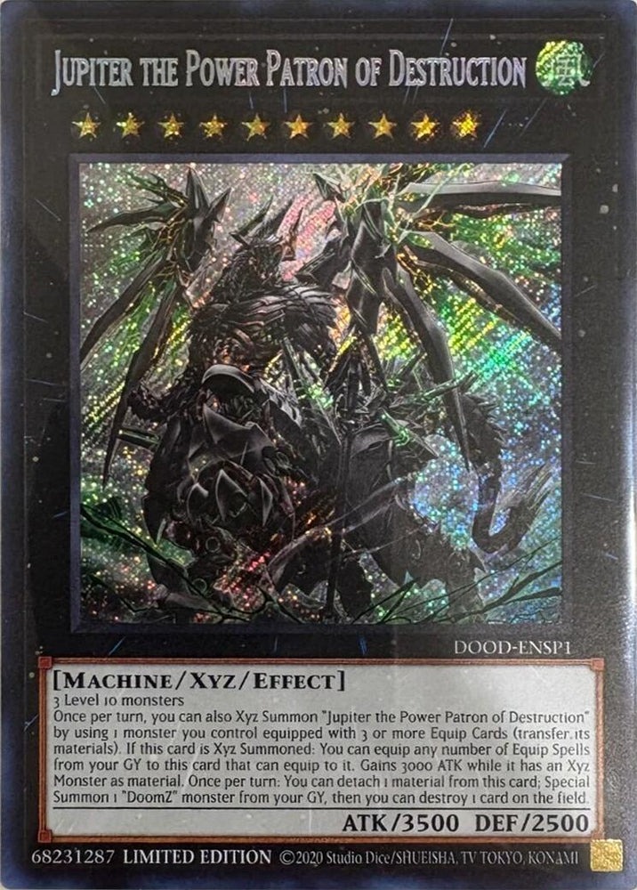 Jupiter the Power Patron of Destruction (SR) [DOOD-ENSP1] Ultra Rare Yu-Gi-Oh!