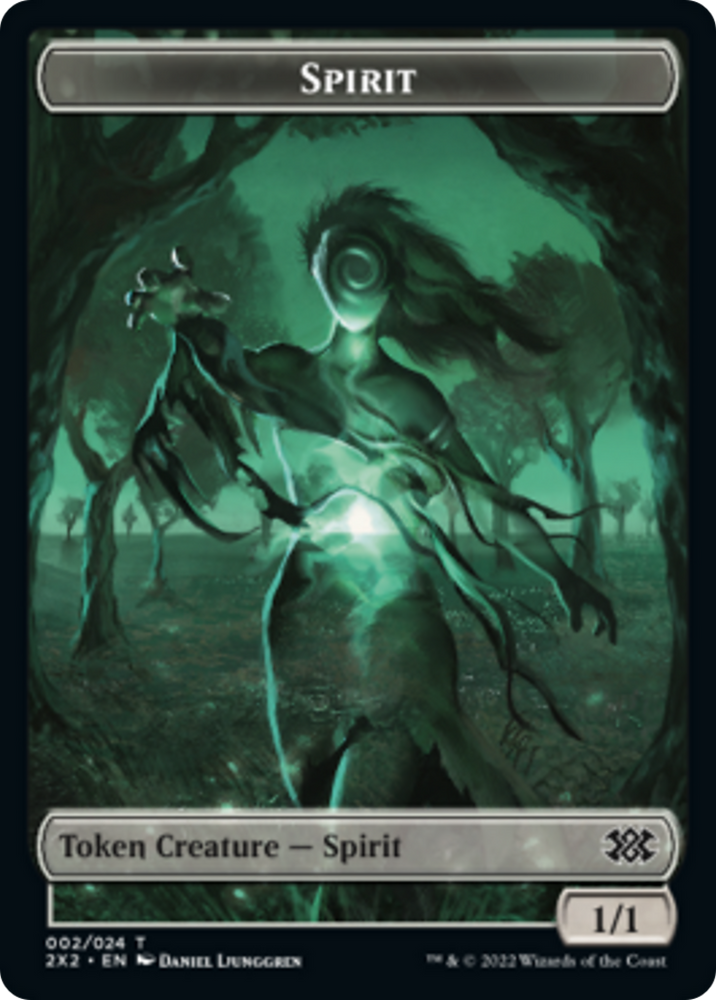 Egg // Spirit (002) Double-Sided Token [Double Masters 2022 Tokens] Magic: The Gathering