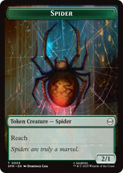 Spider // Treasure Double-Sided Token [Marvel's Spider-Man Tokens] Magic: The Gathering