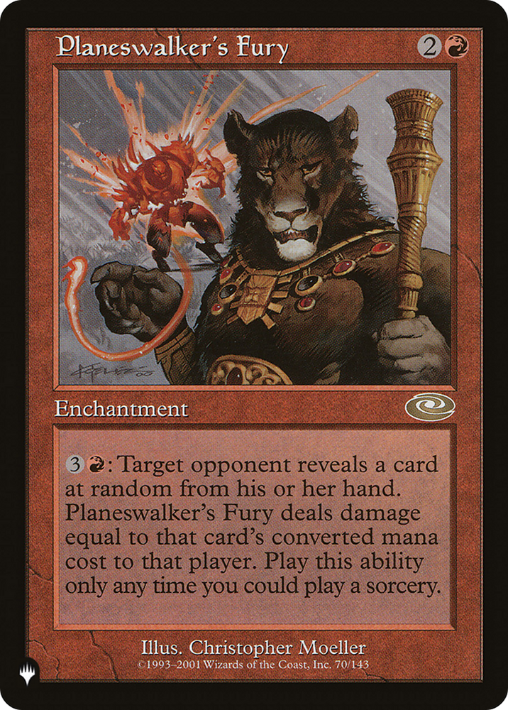 Planeswalker's Fury [The List] Magic: The Gathering