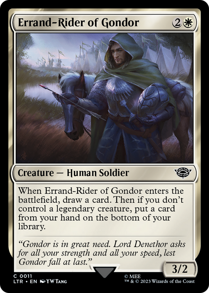 Errand-Rider of Gondor [The Lord of the Rings: Tales of Middle-Earth] Magic: The Gathering