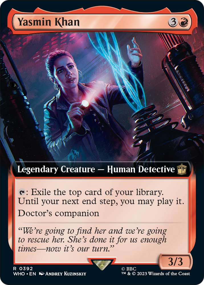 Yasmin Khan (Extended Art) [Doctor Who] Magic: The Gathering